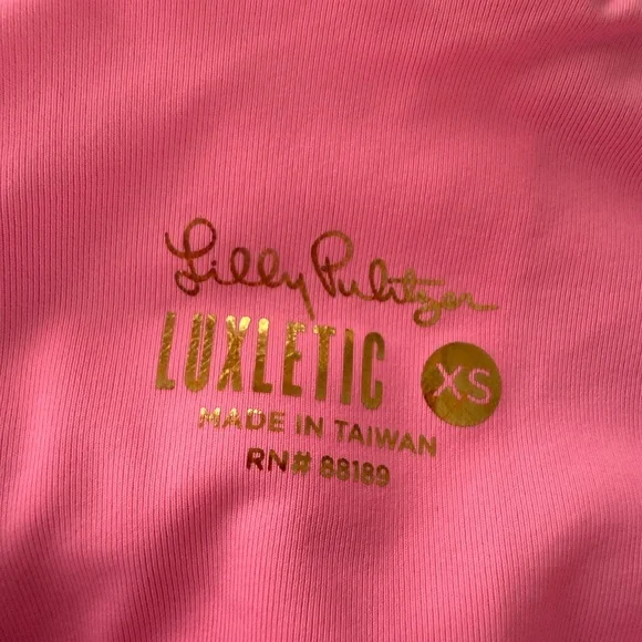 Lily Pulitzer Floral and Pink Leggings - Picture 4 of 4